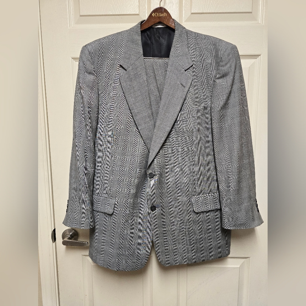 Vintage Yves Saint Laurent Dillard's Wool Suit Coat Jacket Single Breasted 40 R